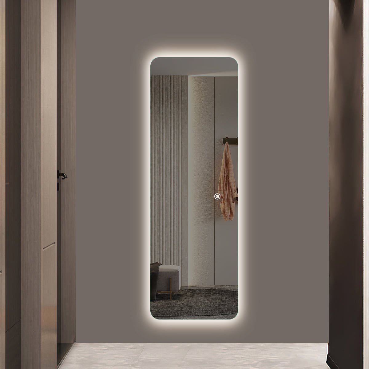 Premium Backlit LED FullLength Dressing Mirror with 3 Colour