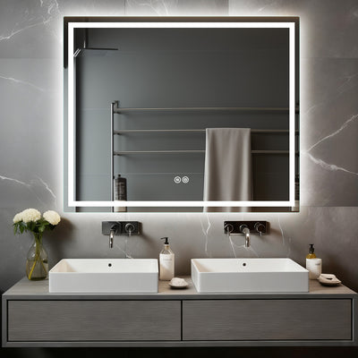 Premium LED Mirror with Demister, 3 Colour Selections, Dimmable, 5-Year Warranty