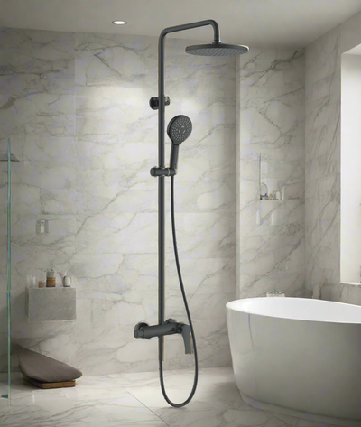 Premium 3-Way Rain Shower Column Set with Handheld Sprayer – WaterMark Certified | 7-Year Warranty