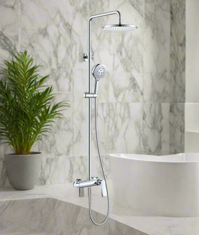 Premium 3-Way Rain Shower Column Set with Handheld Sprayer – WaterMark Certified | 7-Year Warranty