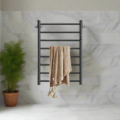 Premium Smart Heated Towel Rail – Timer 2–8H | 15-Year Durability