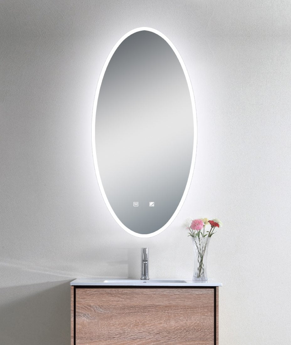 Ultimate Oval LED Mirror with a Demister and Two Brightness Levels