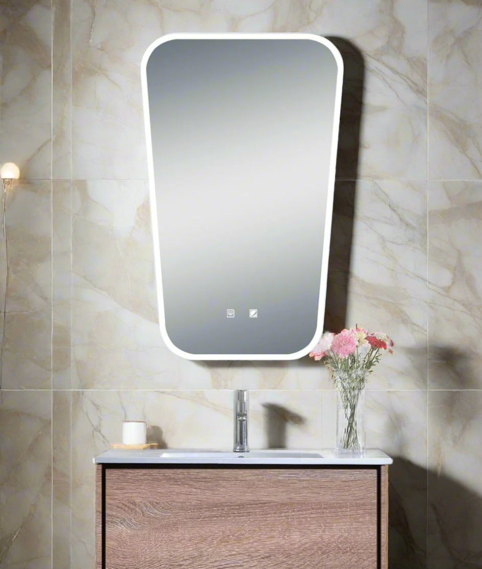 Ultimate Rectangular LED Mirror with Demister and Dual Light Modes