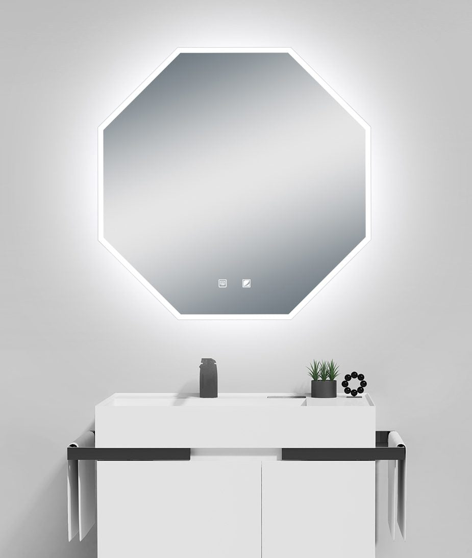 Ultimate LED Mirror Octagon with a Demister and Two Brightness Levels