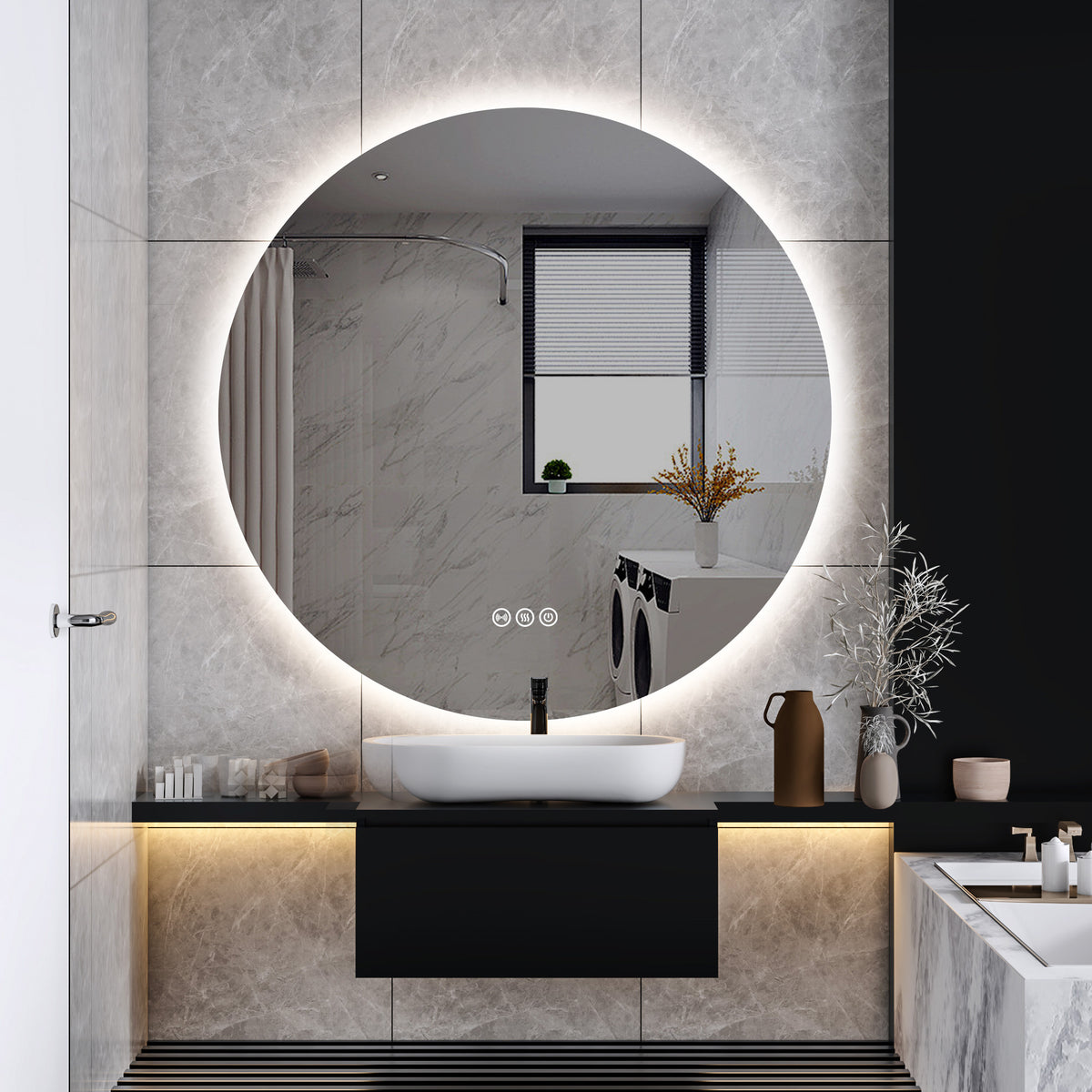 EXCLUSIVE MODEL! Premium Radar Mirror | Hands-Free Sensor • Backlit • Demister • 5-Year Warranty.