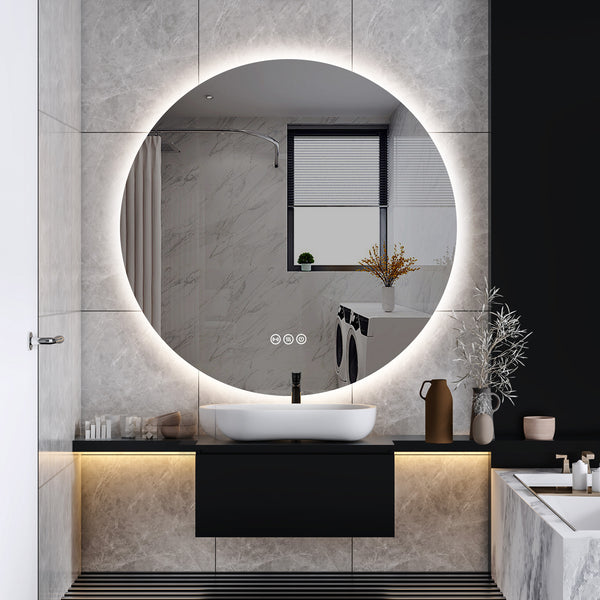 EXCLUSIVE MODEL! 800MM & 900MM Premium Radar Mirror | Hands-Free Sensor • Backlit • Demister • 5-Year Warranty