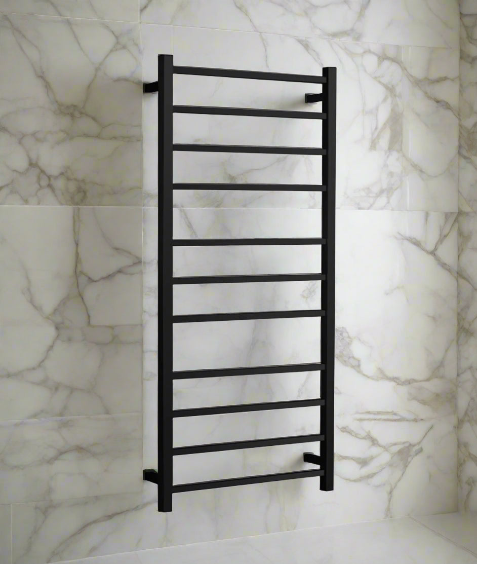 11 Flat Bars Heated Towel Rail – 3-Year Warranty | Mirror World