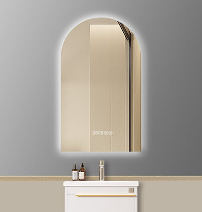 Backlit Arch LED Mirror with a Demister