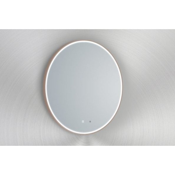 Framed Round LED Mirror with a Demister and Two Brightness Levels - Mirror World