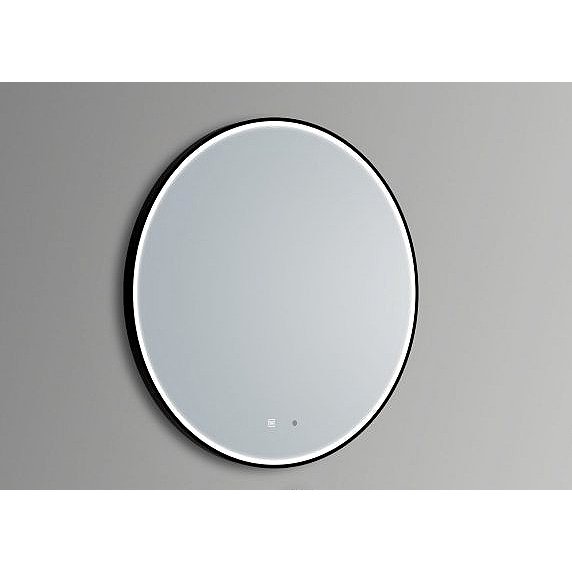 Framed Round LED Mirror with a Demister and Two Brightness Levels - Mirror World